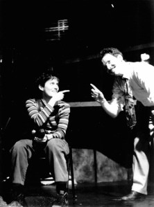 Joanna P. Adler and Toby Wherry in The Boys in the Basement